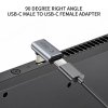 Adapter kątowy przejściówka USB-C - szary